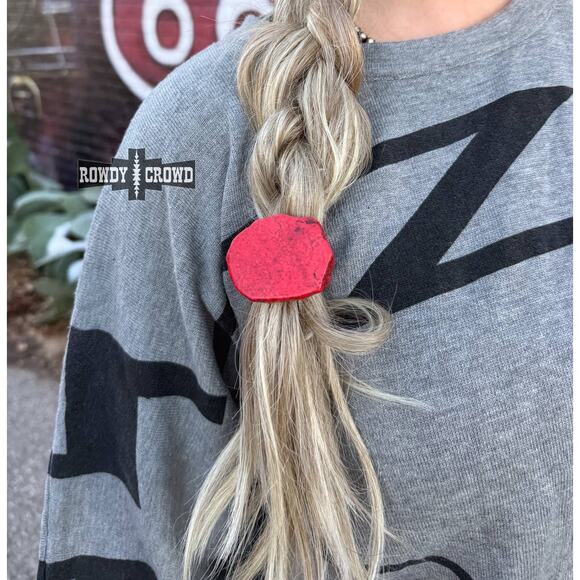 Red Rock Western Southwestern Ponytail Holder - Picture 2 of 3